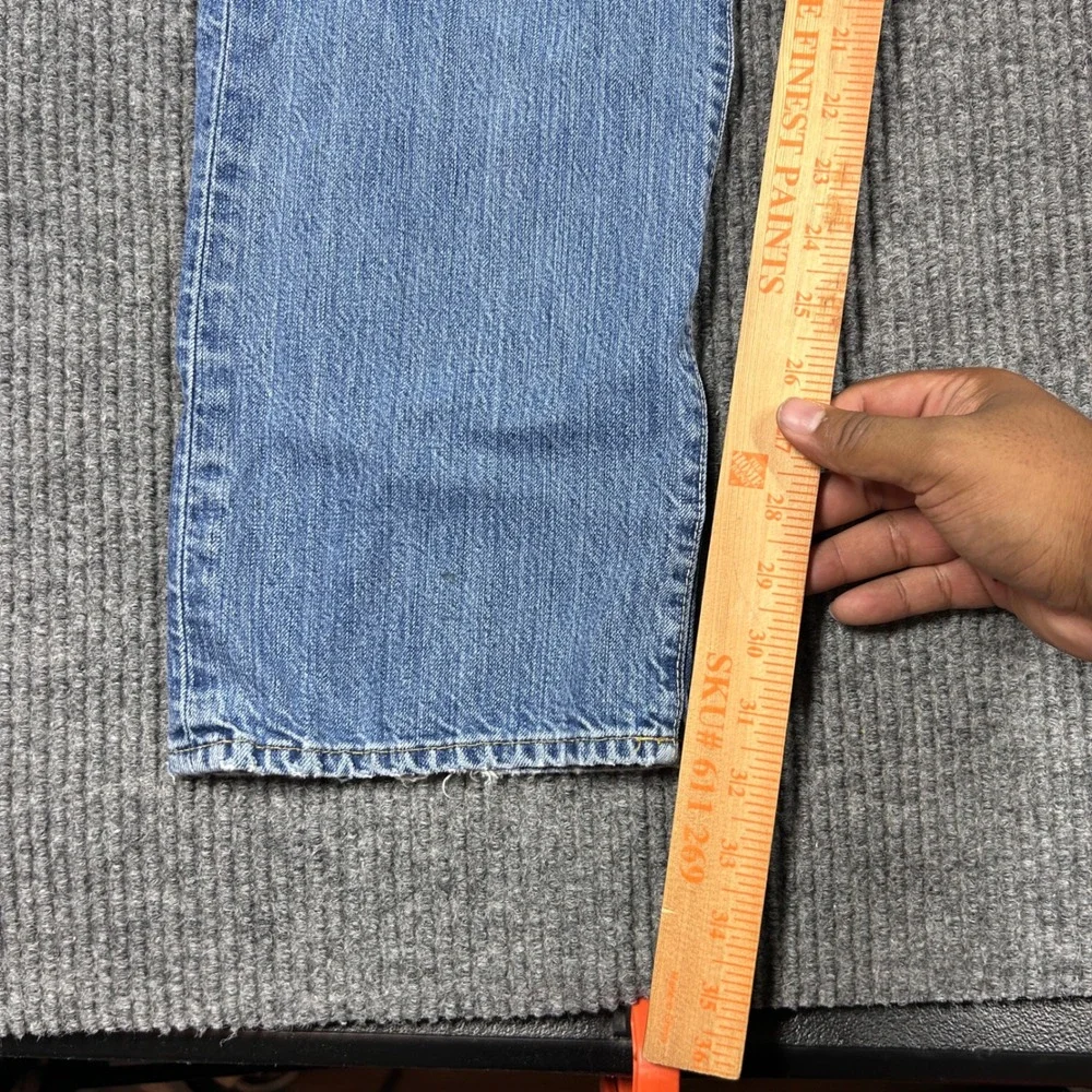 Polo Ralph Lauren Jeans Mens 36x32 Hampton Straight Blue Distressed RN41381